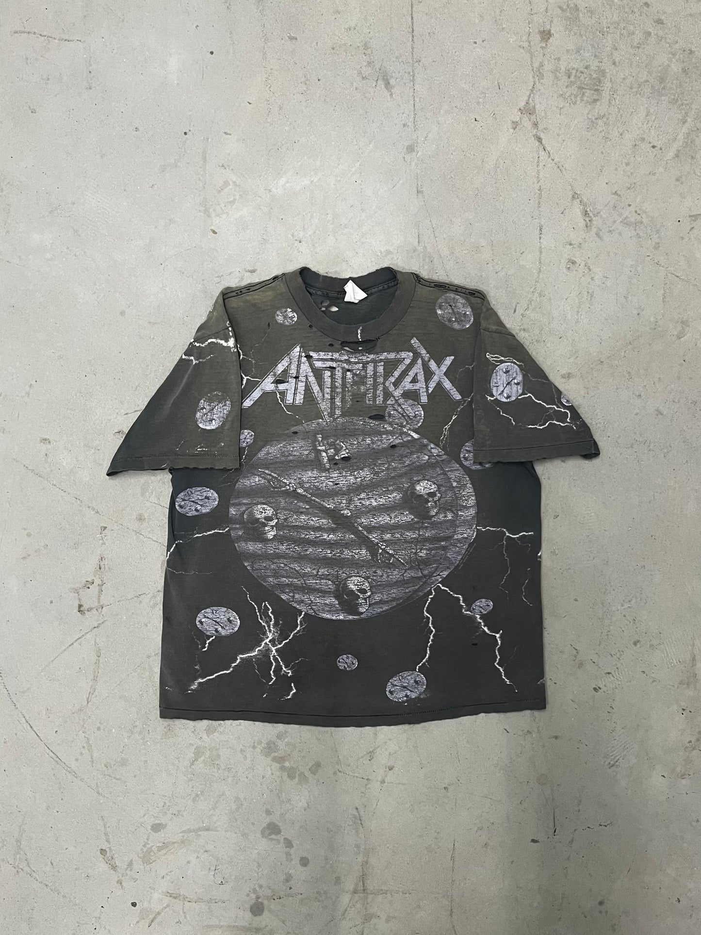 Vintage 90s Anthrax Persistence of Time AOP Shirt