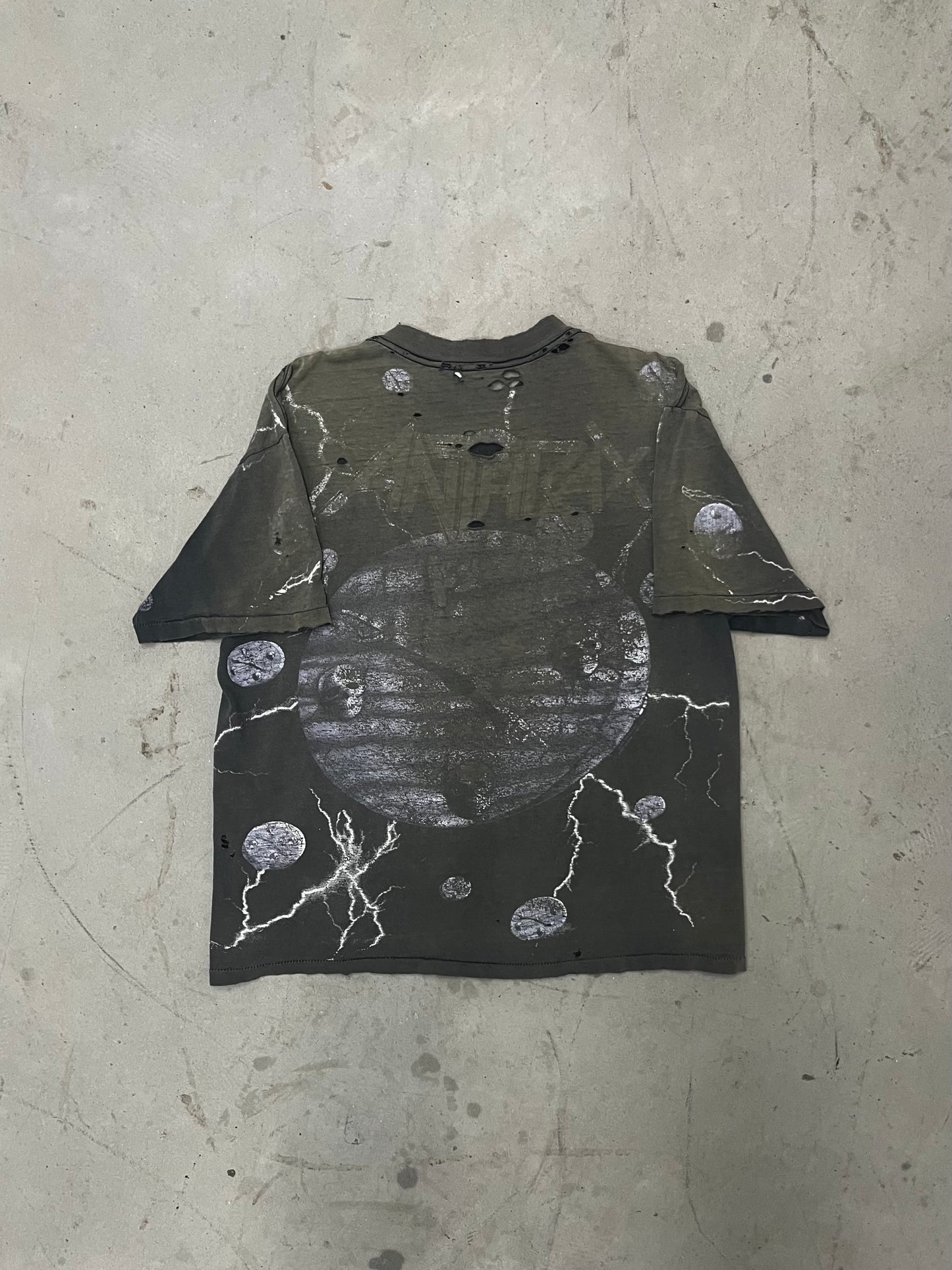 Vintage 90s Anthrax Persistence of Time AOP Shirt