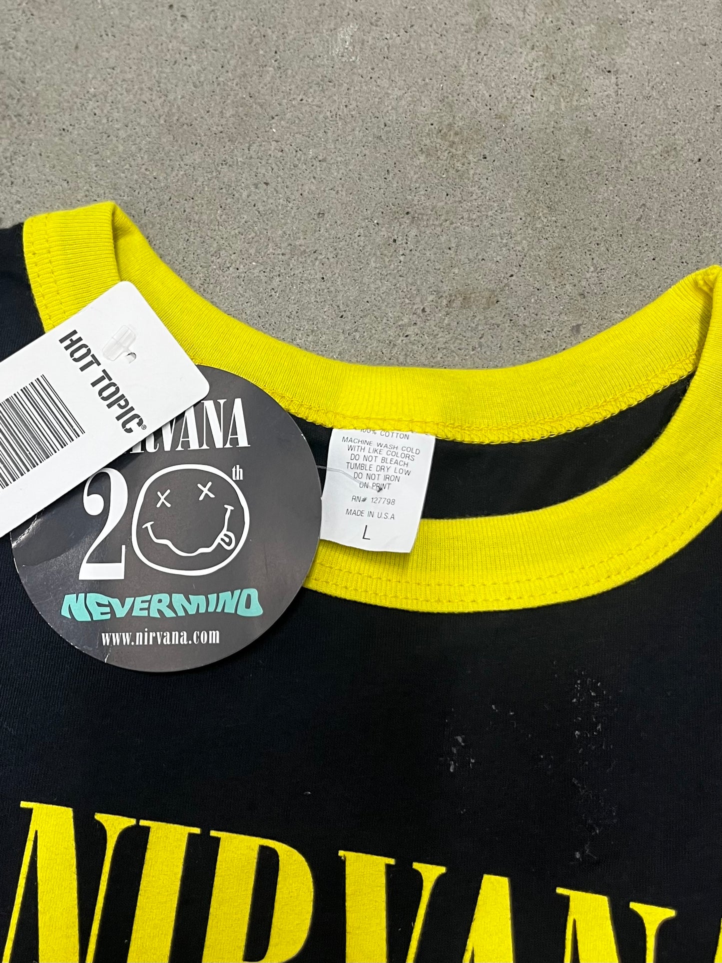 Vintage Deadstock Nirvana Ringer NWT Shirt