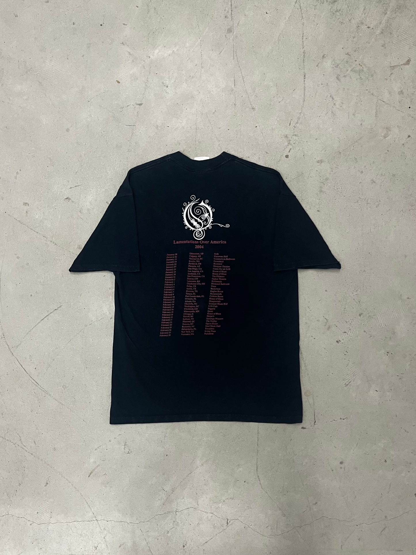 Vintage 04' Opeth Lamentations Over America Shirt